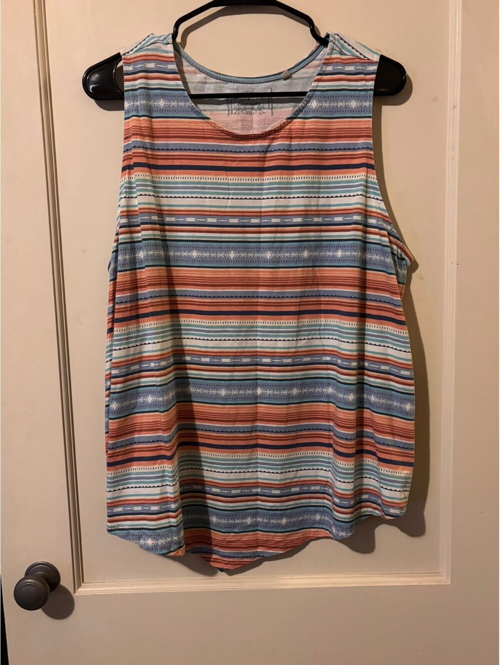 Panhandle Striped Sleeveless Tank Top XXL